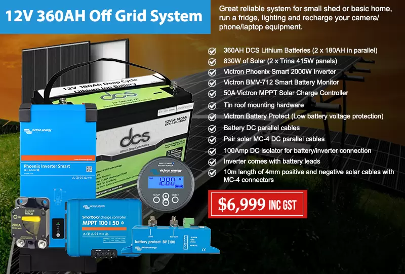 off grid solar battery systems